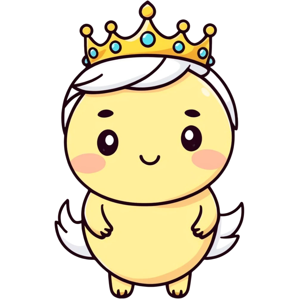 Poop with tiara emoji