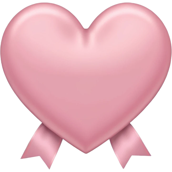 Pastel Pink Heart Ribbon emoji