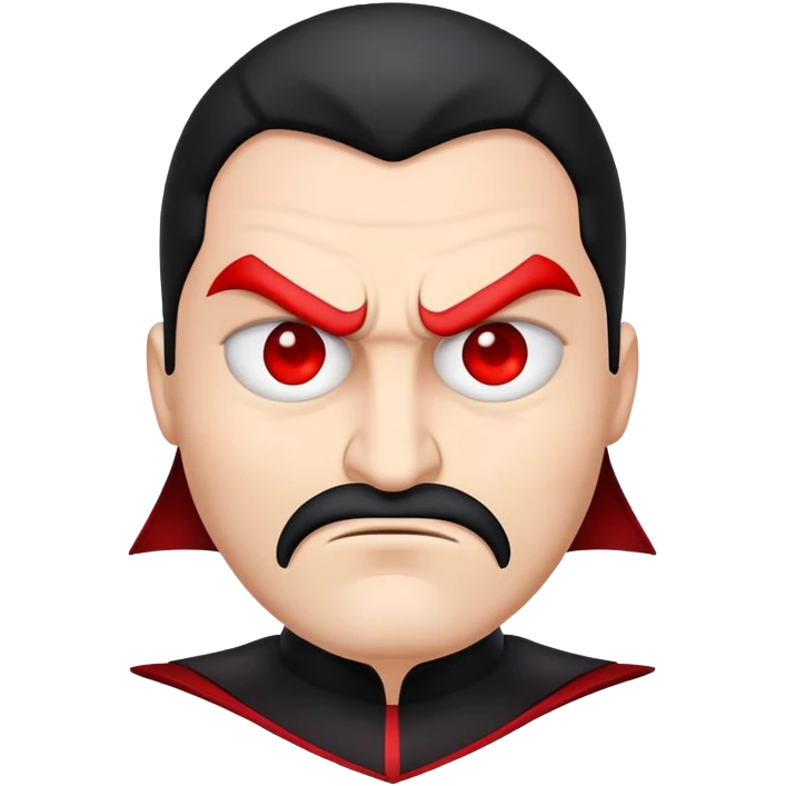 Evil villian emoji ready to get revenge in a original emoji form emoji