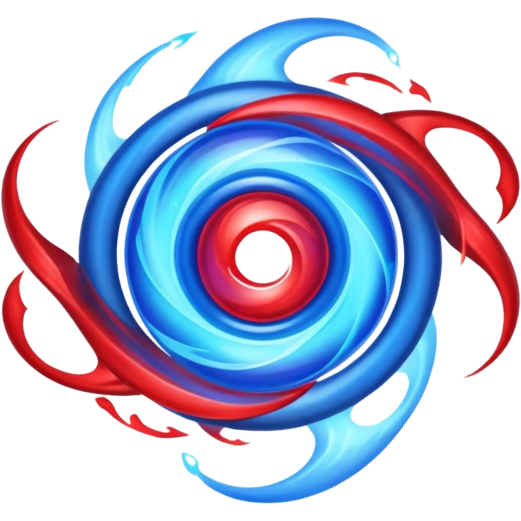 glitter red and blue plasma emoji