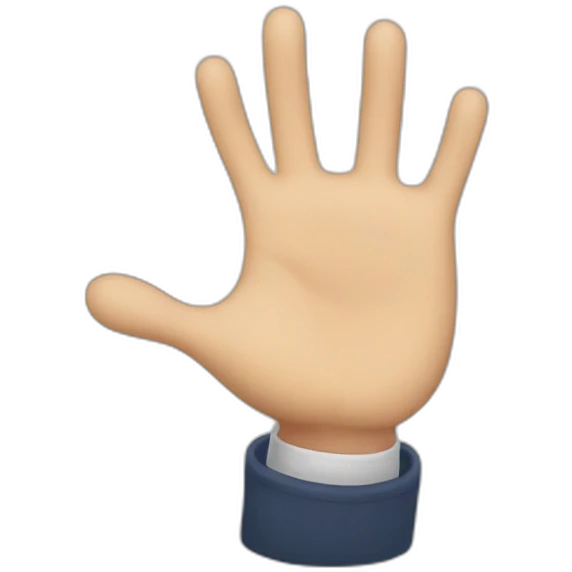Hand up Hello, boy smile asian  emoji