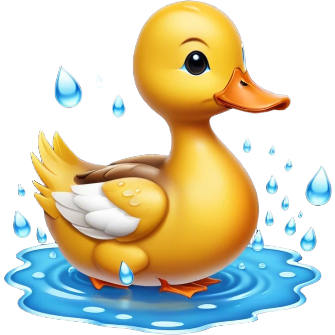 Water off a ducks back emoji