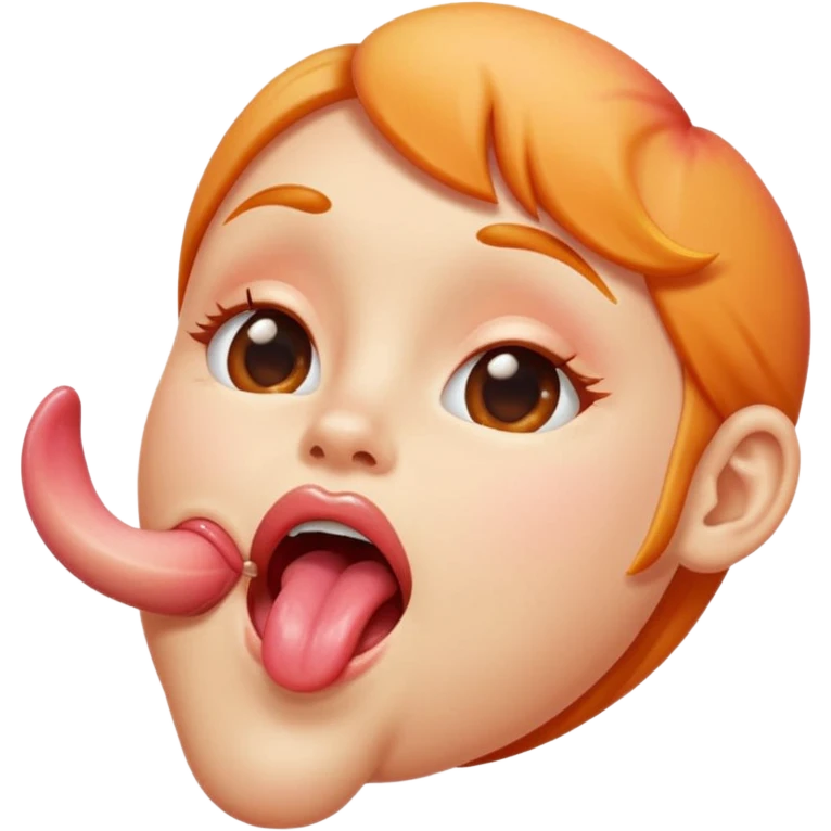 🍑🦶🏻👅👄 emoji
