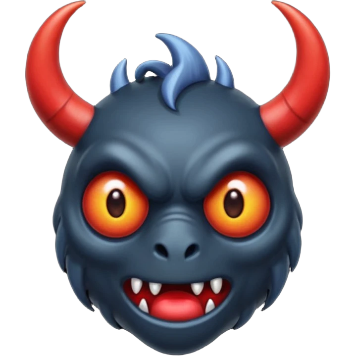 Créer un monstre noir emoji