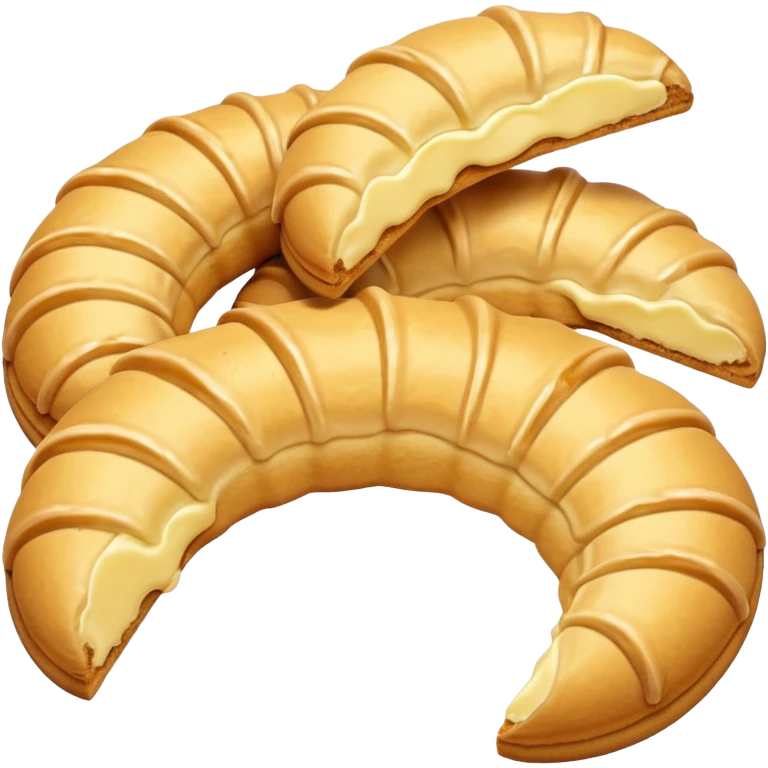 Vanilla crescent cookies emoji