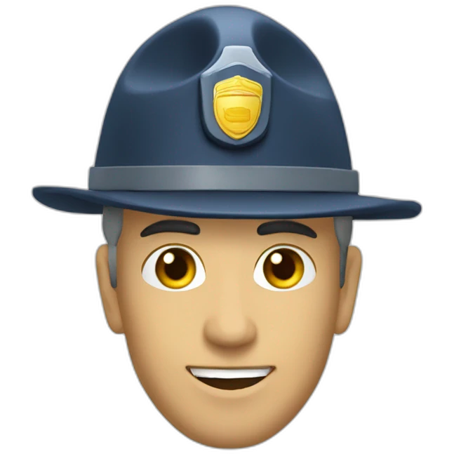 Gendarme mobile emoji