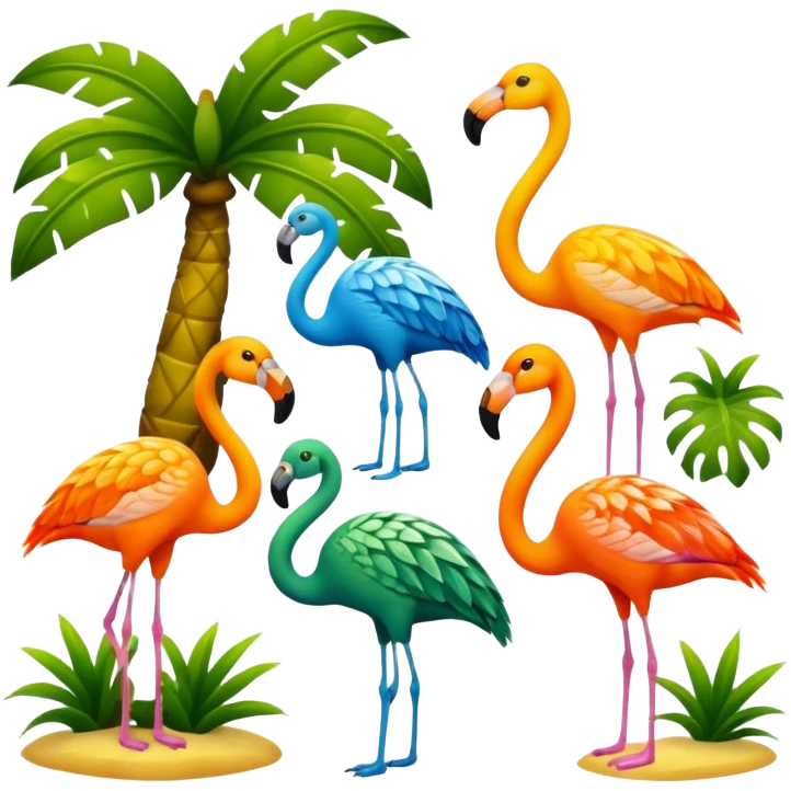 tropical animals emoji
