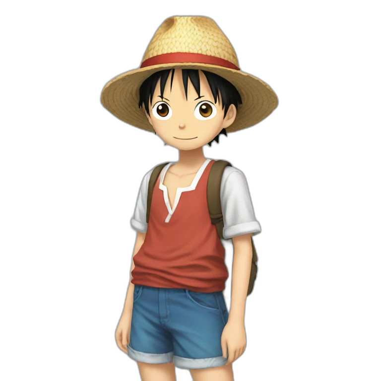 Luffy avec une fille emoji