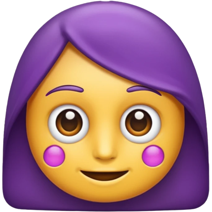 faca roxo e branco emoji