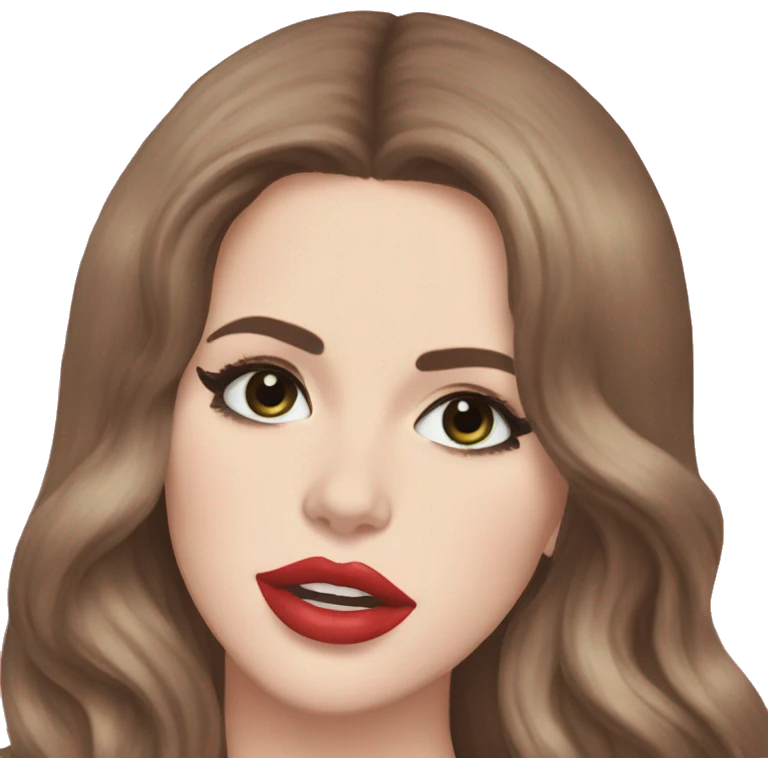 Lana Del rey lanzando un beso emoji
