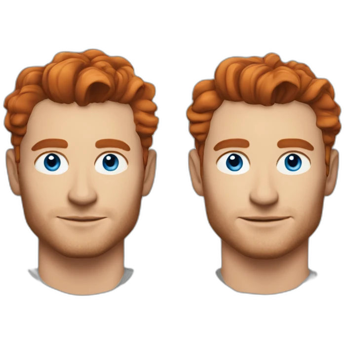 Jude law blue eyes red hair gigolo joe emoji