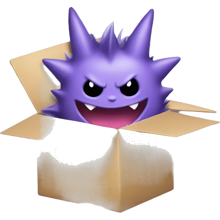 Gengar in the box  emoji