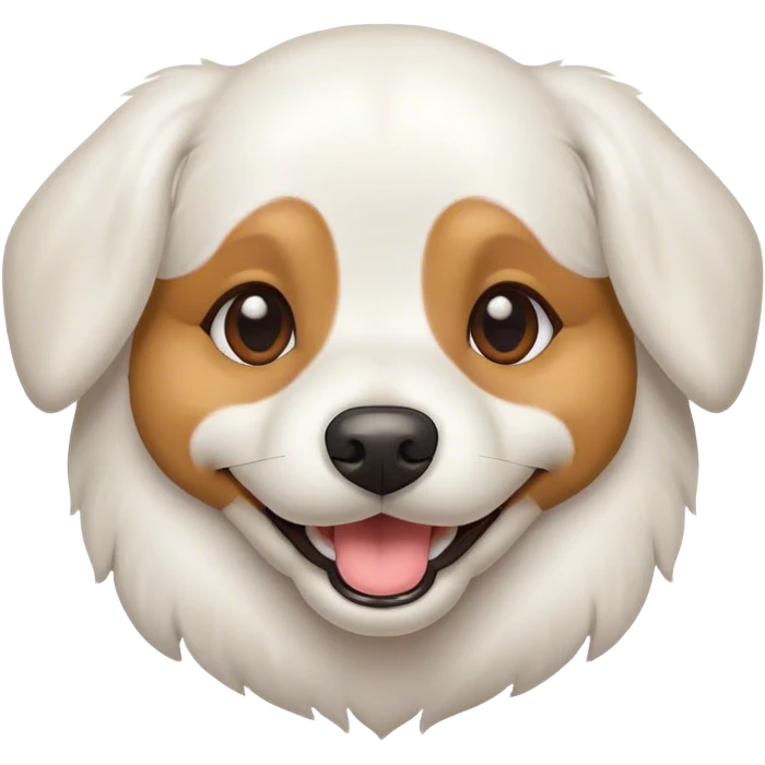 Dog smiles  emoji