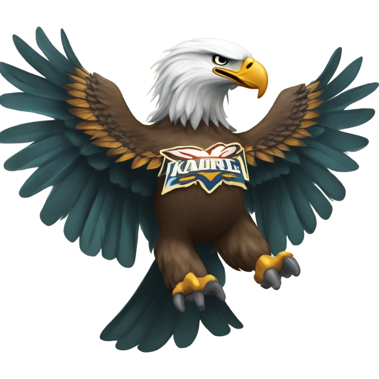 Philadelphia eagle attacking kansas city chief emoji