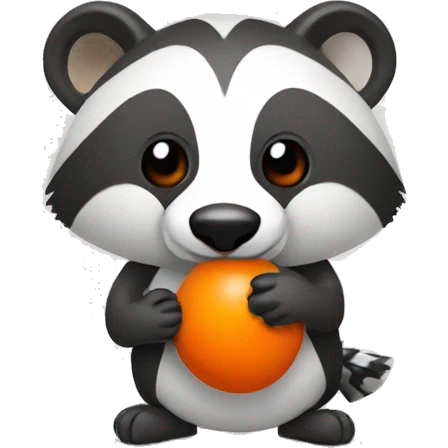badger with orange maracas emoji