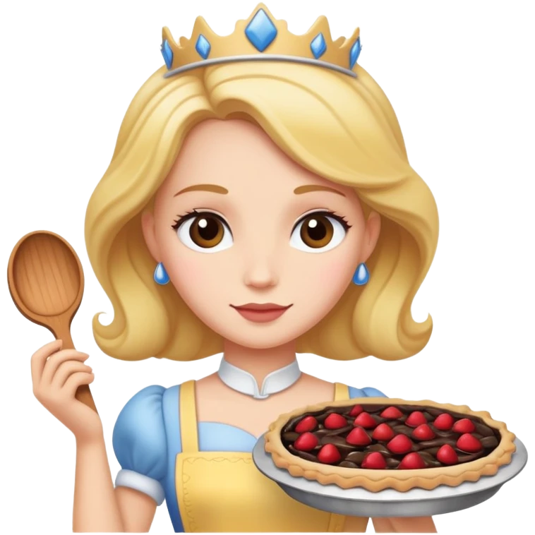 Принцесса печет пирог emoji