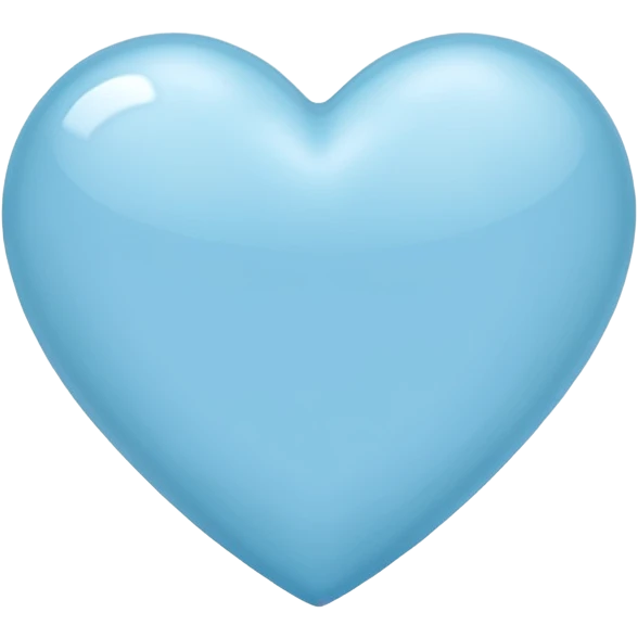 light blue heart emoji