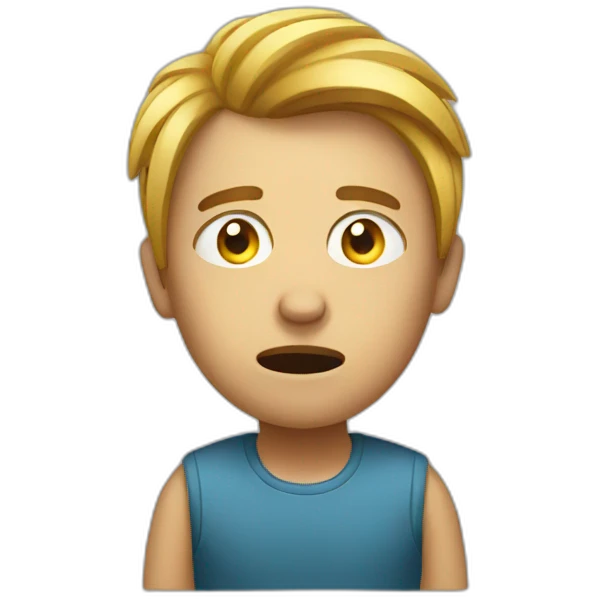 Stressed person emoji
