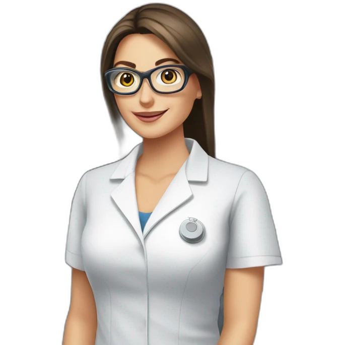 Posh-Radiologist-performing-breast-mri-to-leni-klum emoji