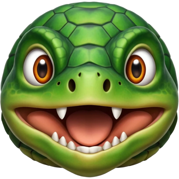 Screaming turtle emoji