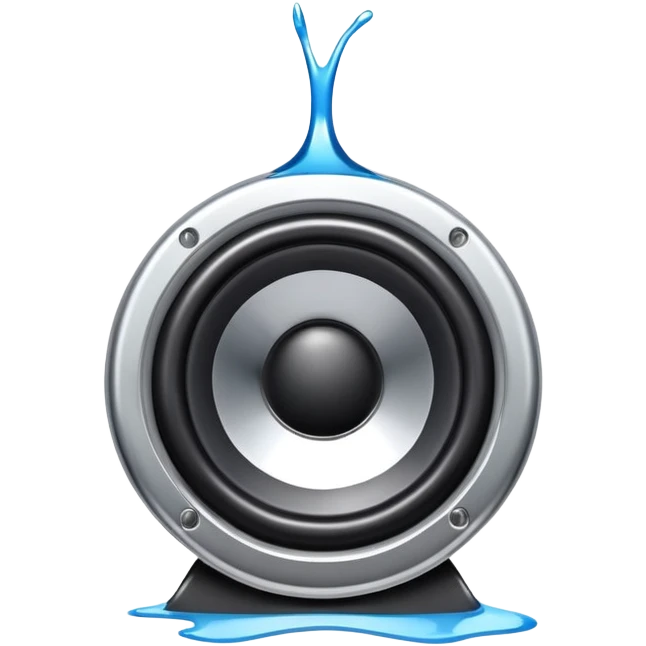 Chrome Drip on a speaker emoji
