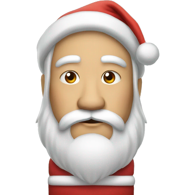 xiansheng serious santa emoji