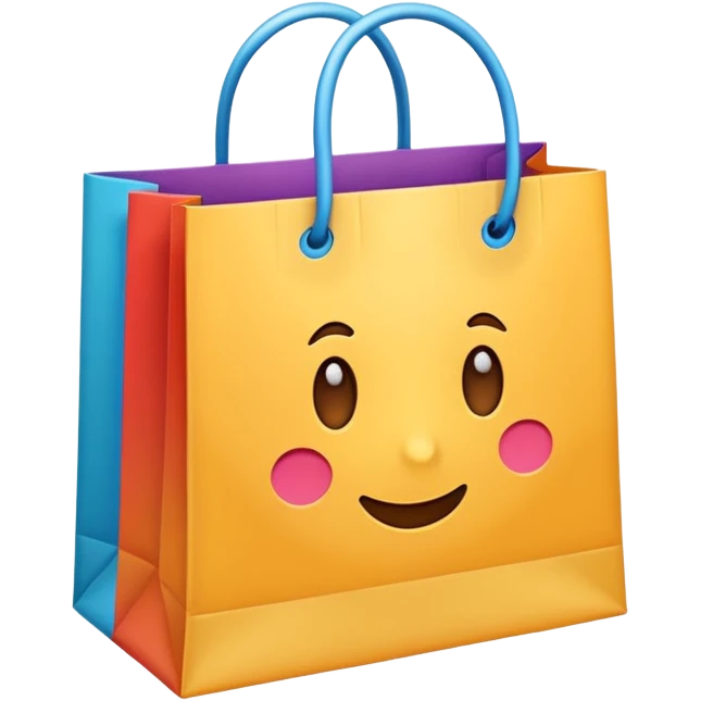 beautiful shopping bag emoji