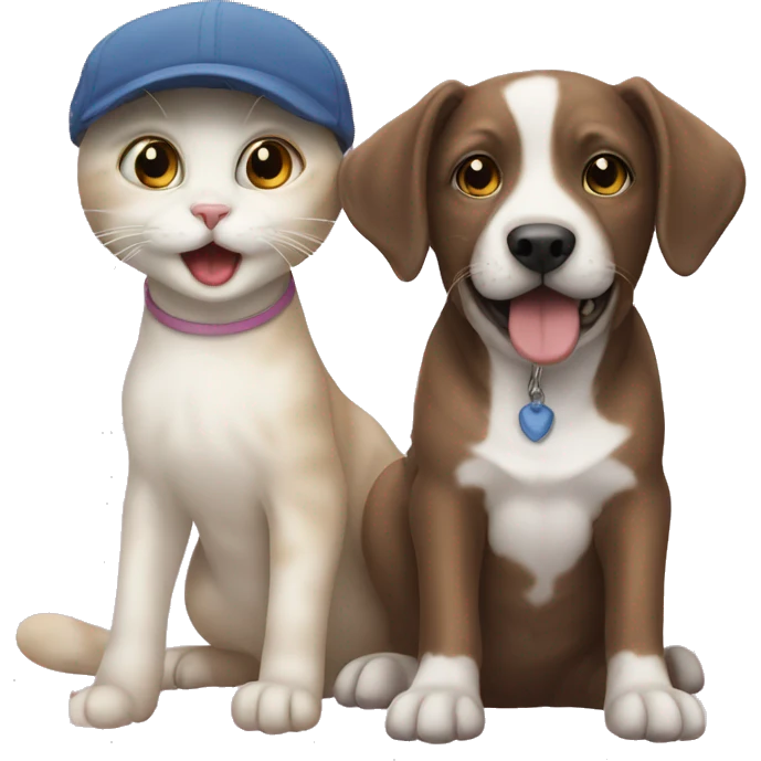 Cat and dog baby’s emoji