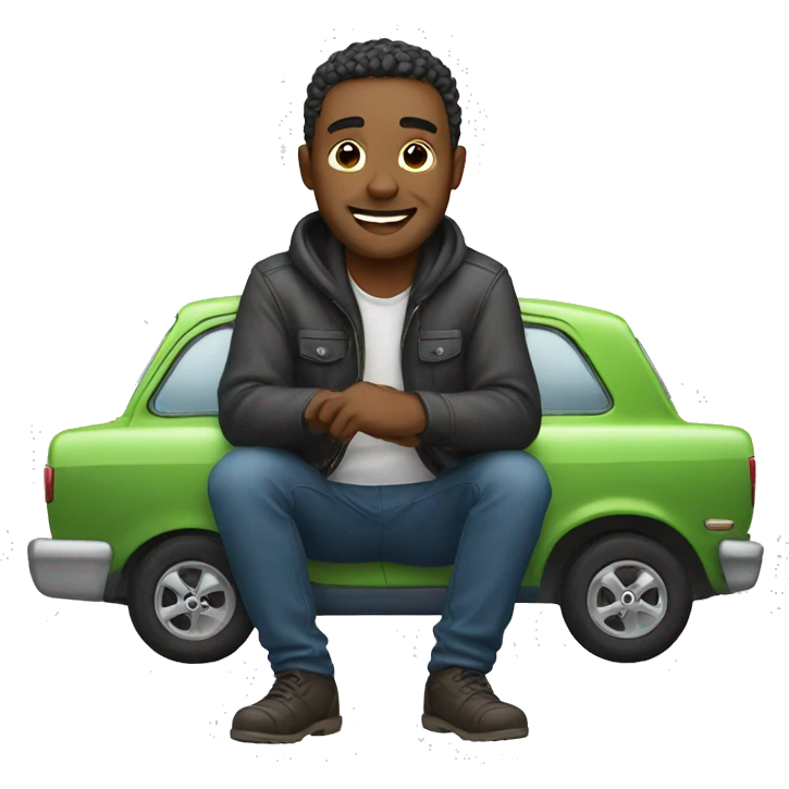 man loving cars emoji