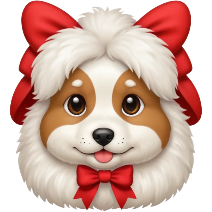 Puppy with bow emoji