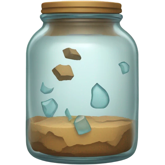 Cracked jar emoji