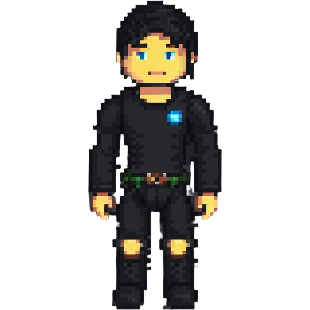 Roblox avatar in pixel art style emoji
