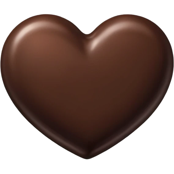 one heart shaped chocolate truffle emoji