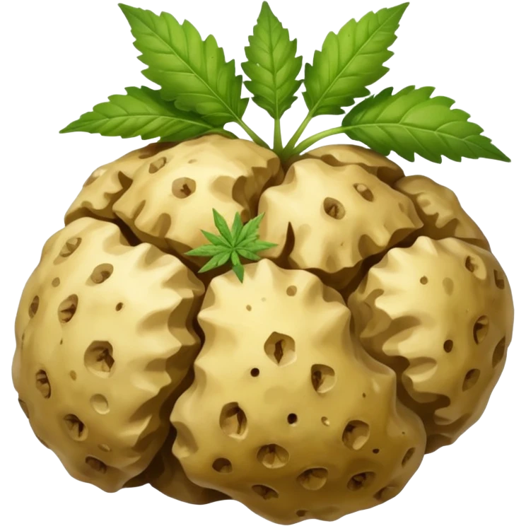 white truffle with weed emoji