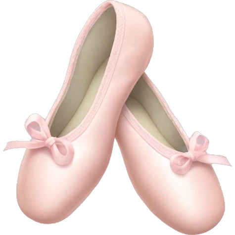 Pale pink ballet shoes emoji