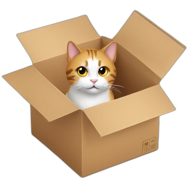 Cat in box emoji
