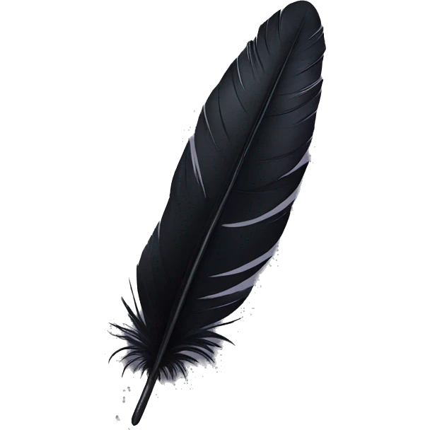 black feather emoji