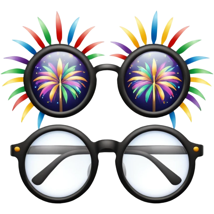 lentes de happy new year emoji