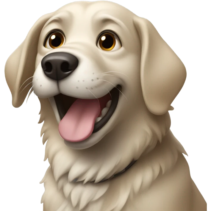 Dog giggle emoji