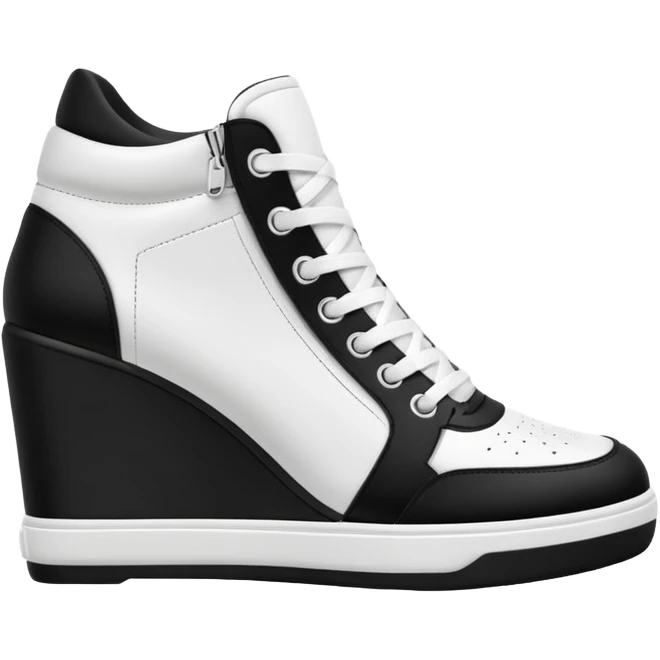 line art wedge sneakers emoji