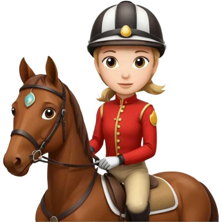  horse. jockey girl emoji