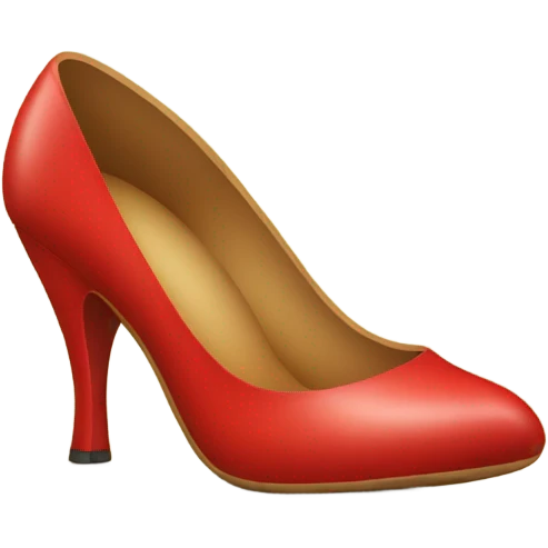 Female potato with red high heels emoji
