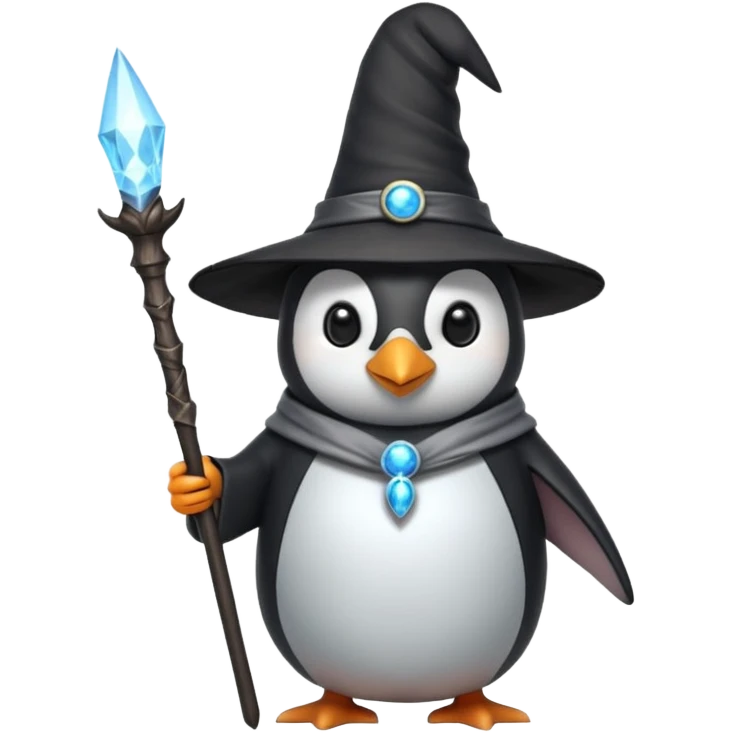 Penguin Wizard emoji