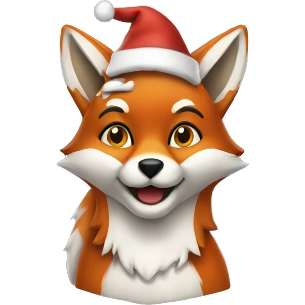 christmas's fox  emoji
