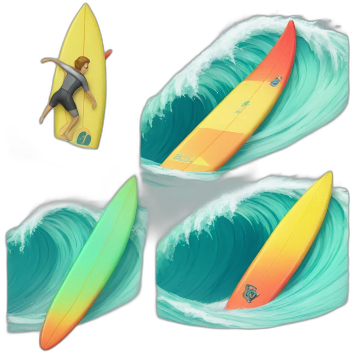 “SURF” with color code 311c emoji