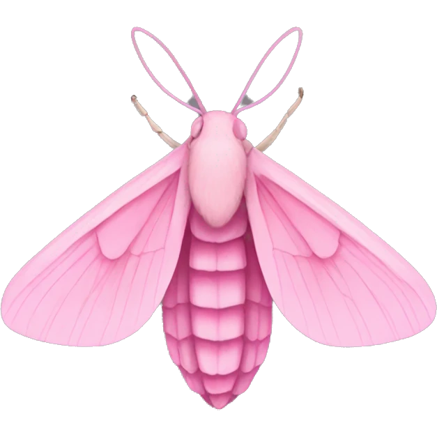 Pink moth emoji
