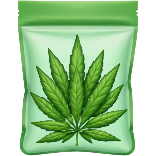 weed bud pack zip transparent emoji