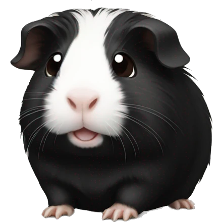 Black Guinea pig emoji
