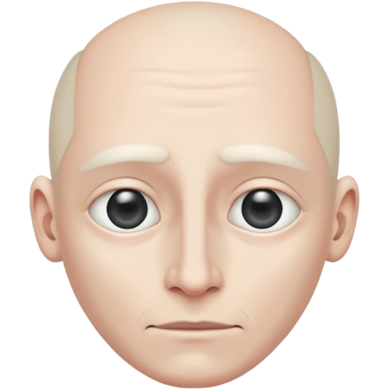 volto magro e di carnagione pallida senza il naso emoji