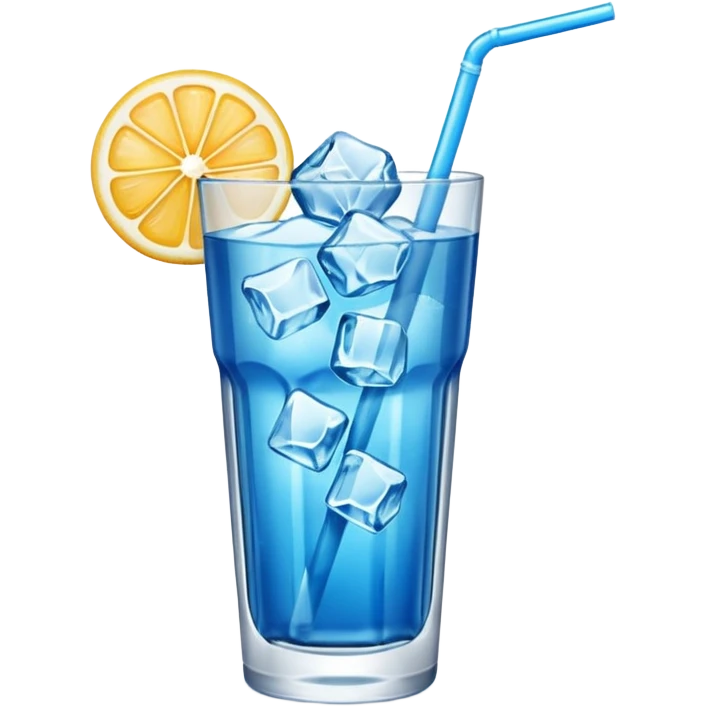 Blue drink emoji